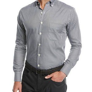 PETER MILLAR Crown Soft Gingham Regular Fit Shirt XXL
